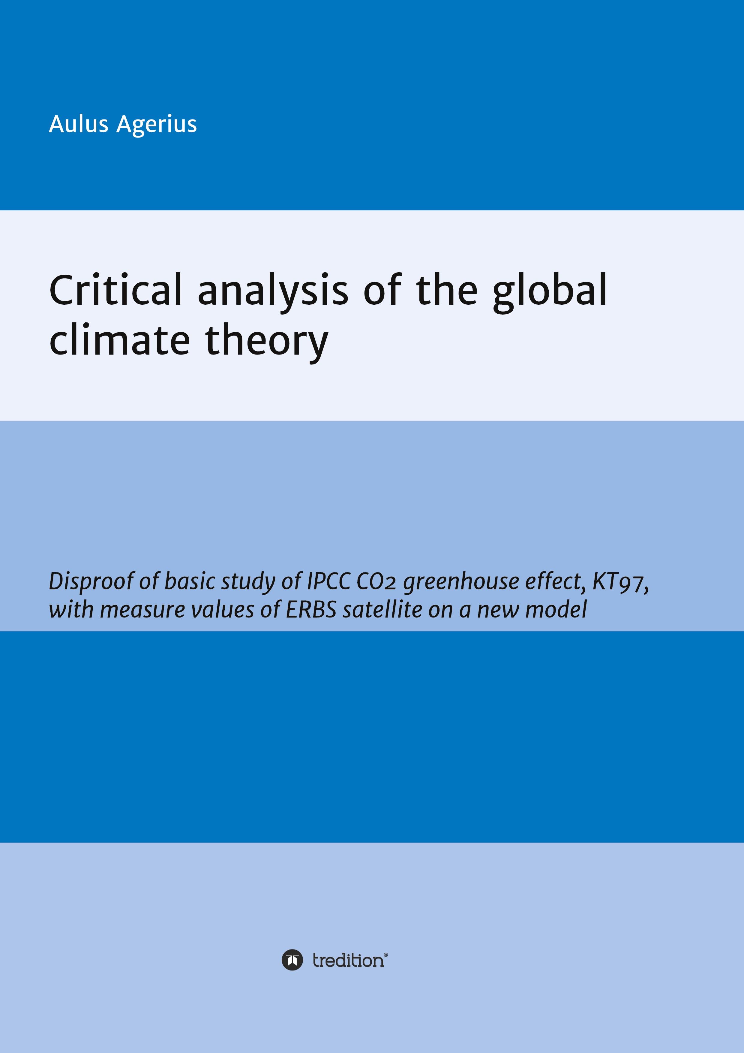 Vorderes Coverbild Critical analysis of the global climate theory