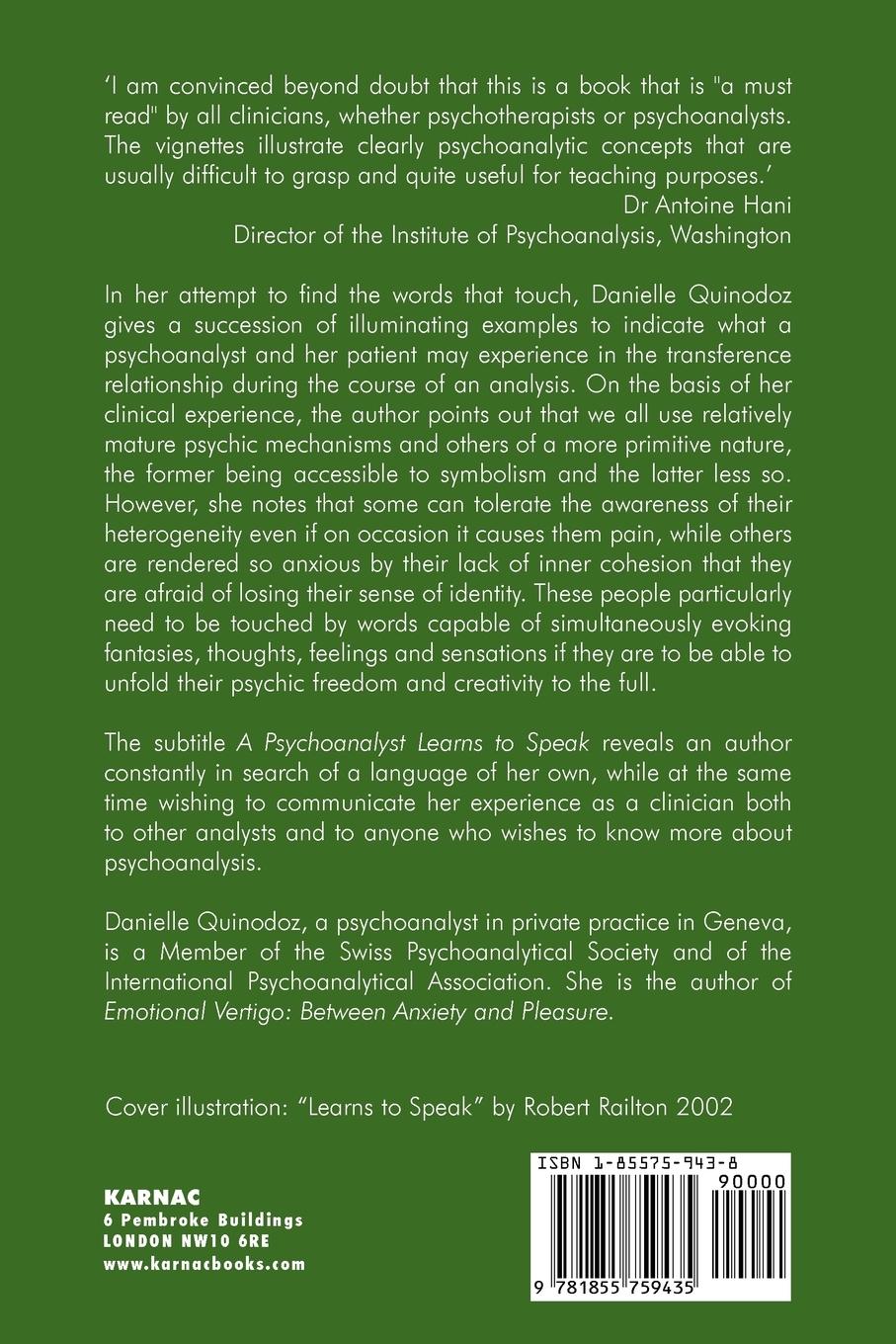 Rückseitencover Words That Touch