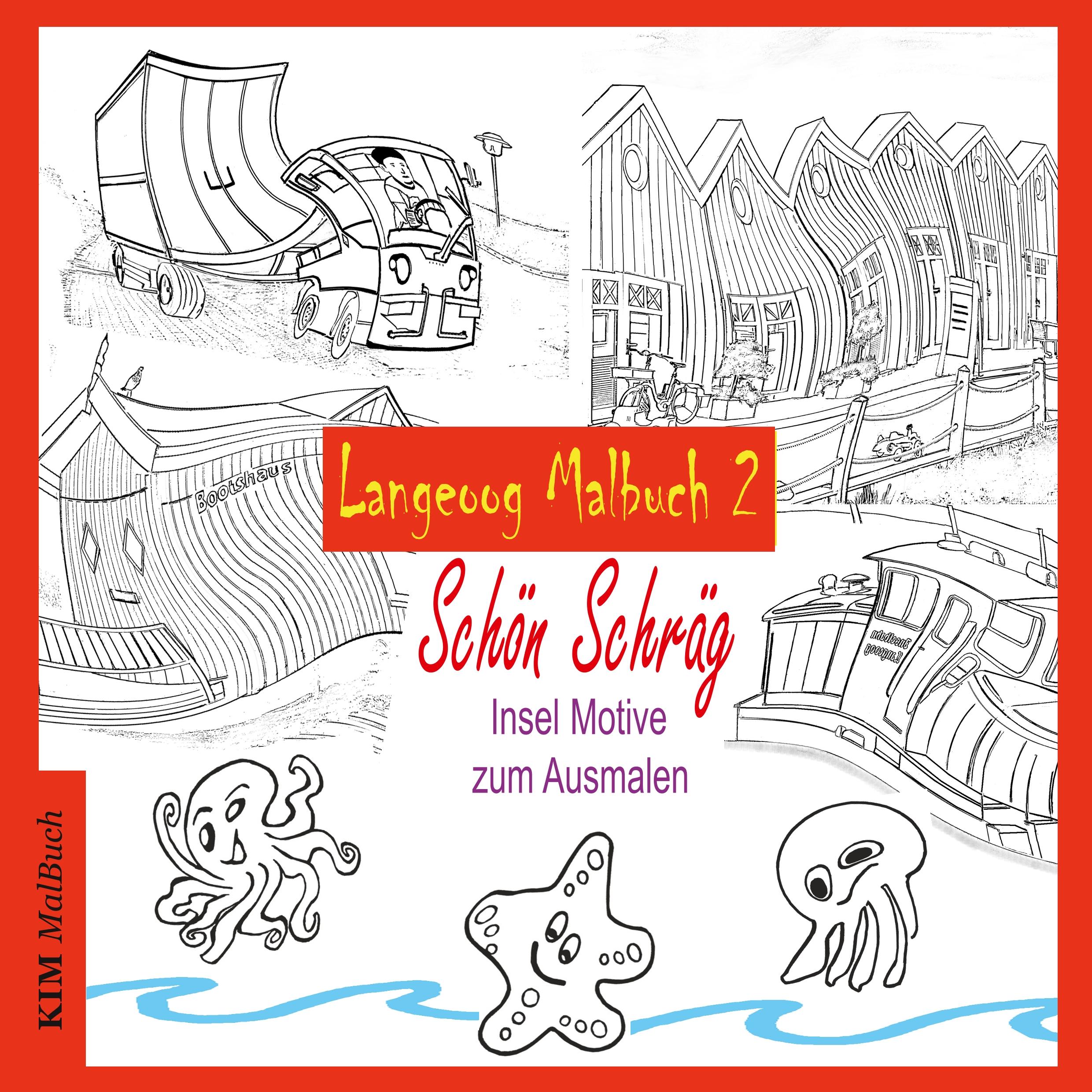 Vorderes Coverbild Langeoog Malbuch 2