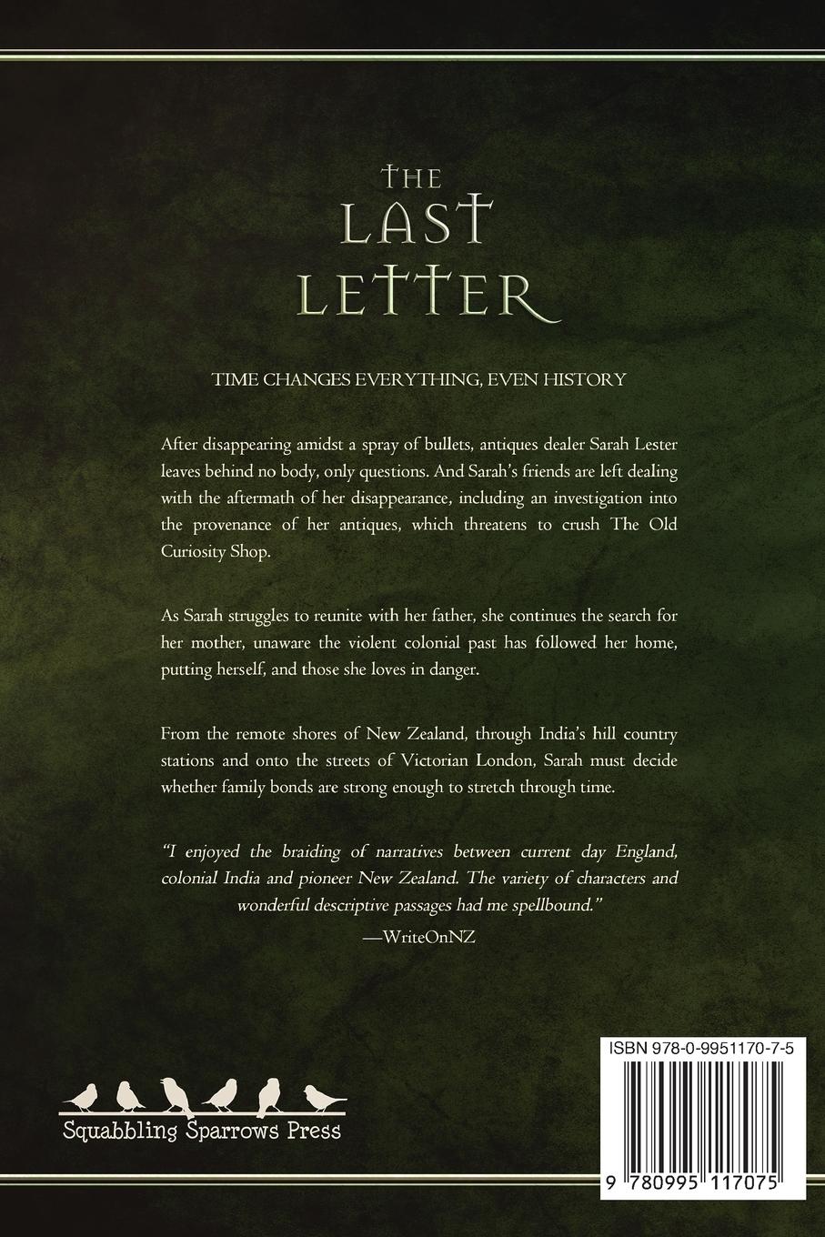 Rückseitencover The Last Letter