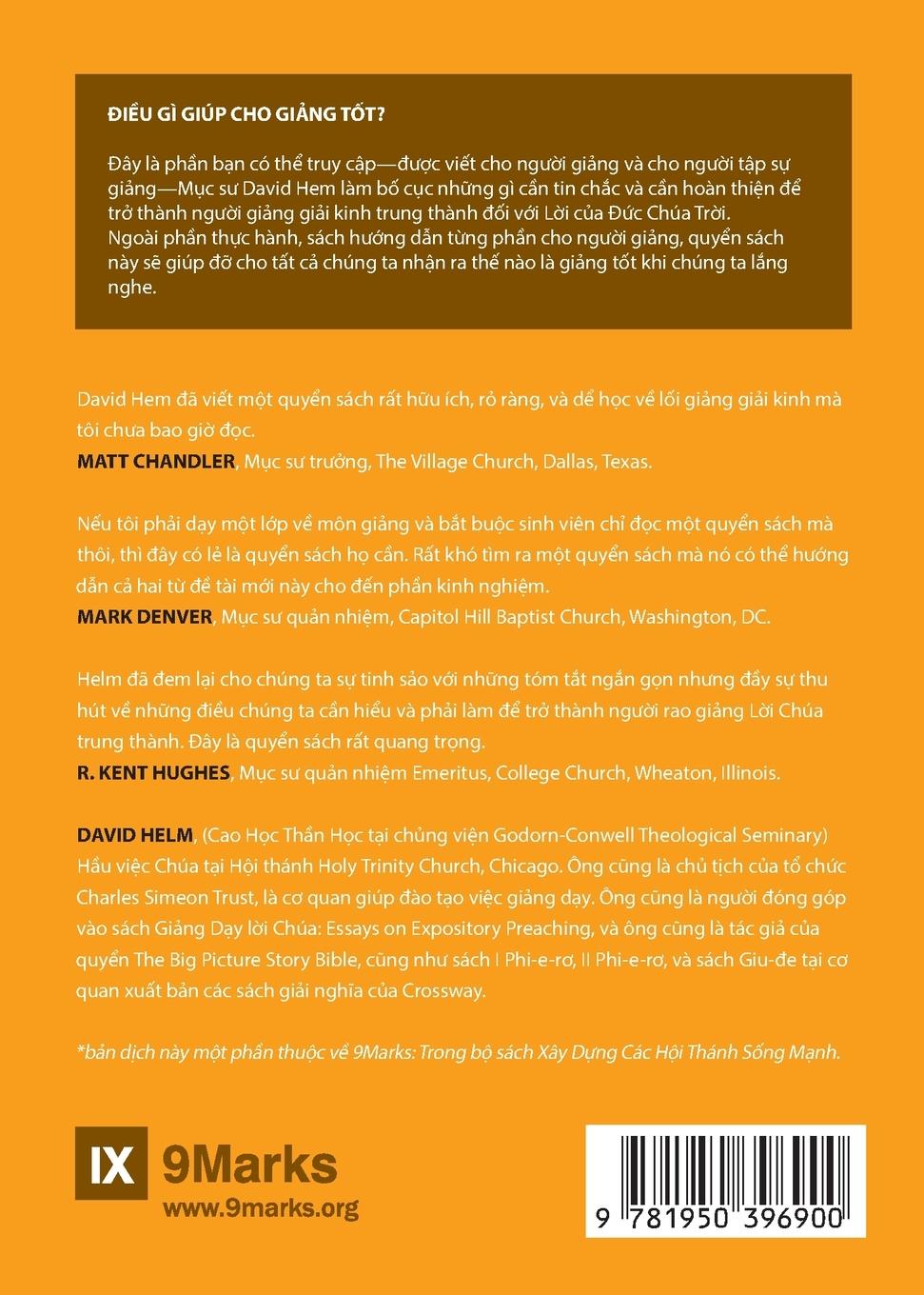 Rückseitencover Expositional Preaching / Gi¿ng Gi¿i Kinh