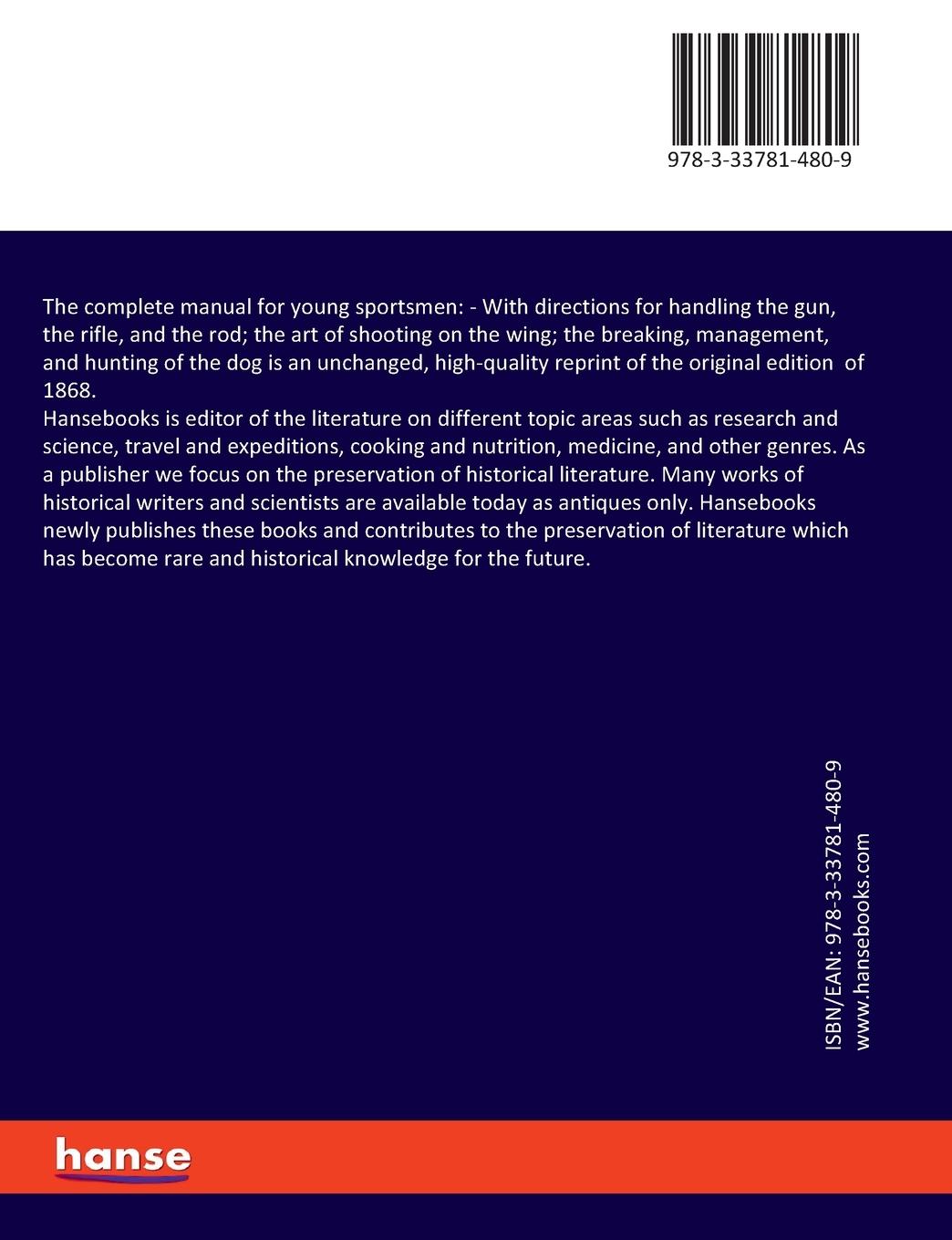 Rückseitencover The complete manual for young sportsmen: