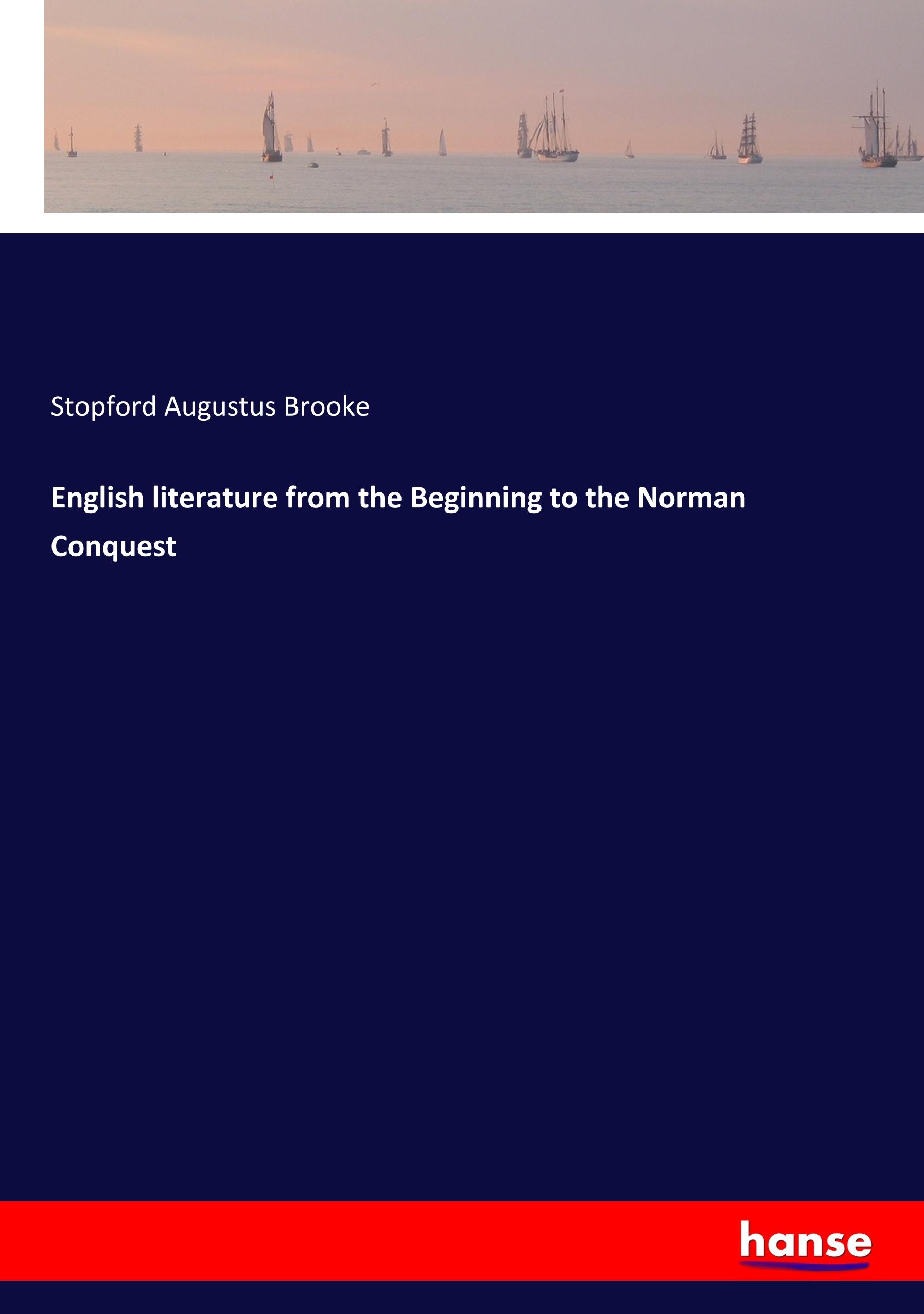 Vorderes Coverbild English literature from the Beginning to the Norman Conquest