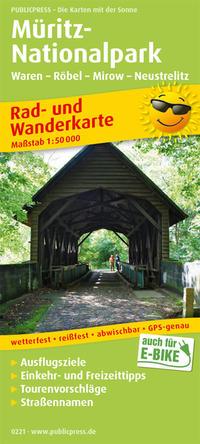 Vorderes Coverbild Müritz-Nationalpark, Waren - Röbel - Mirow - Neustrelitz 1 : 50 000