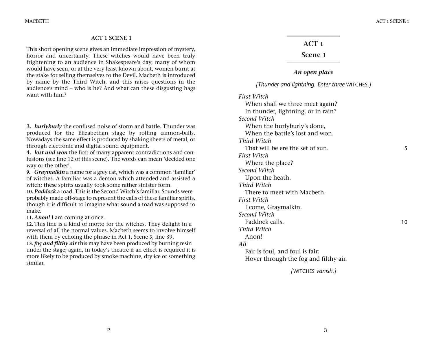 Beispielinhalt (Bild) Macbeth