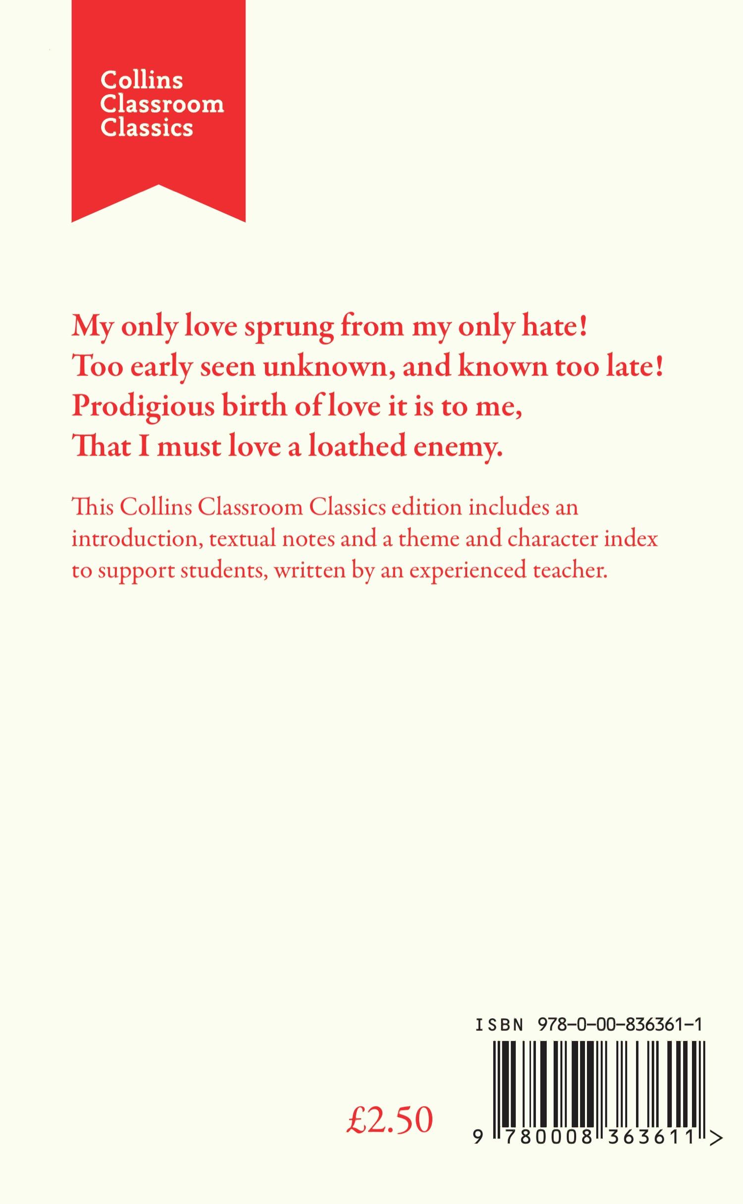 Rückseitencover Romeo and Juliet