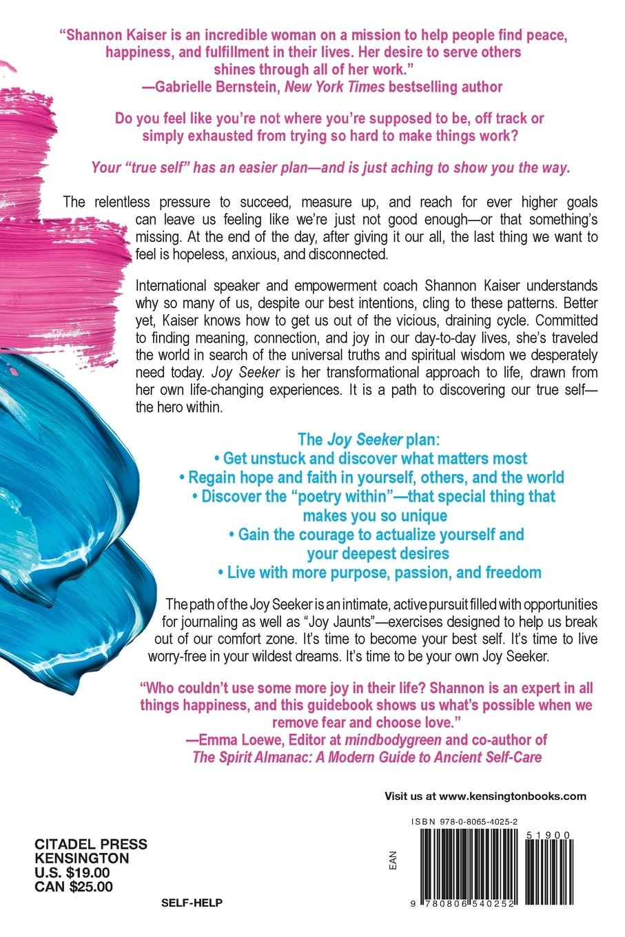 Rückseitencover Joy Seeker