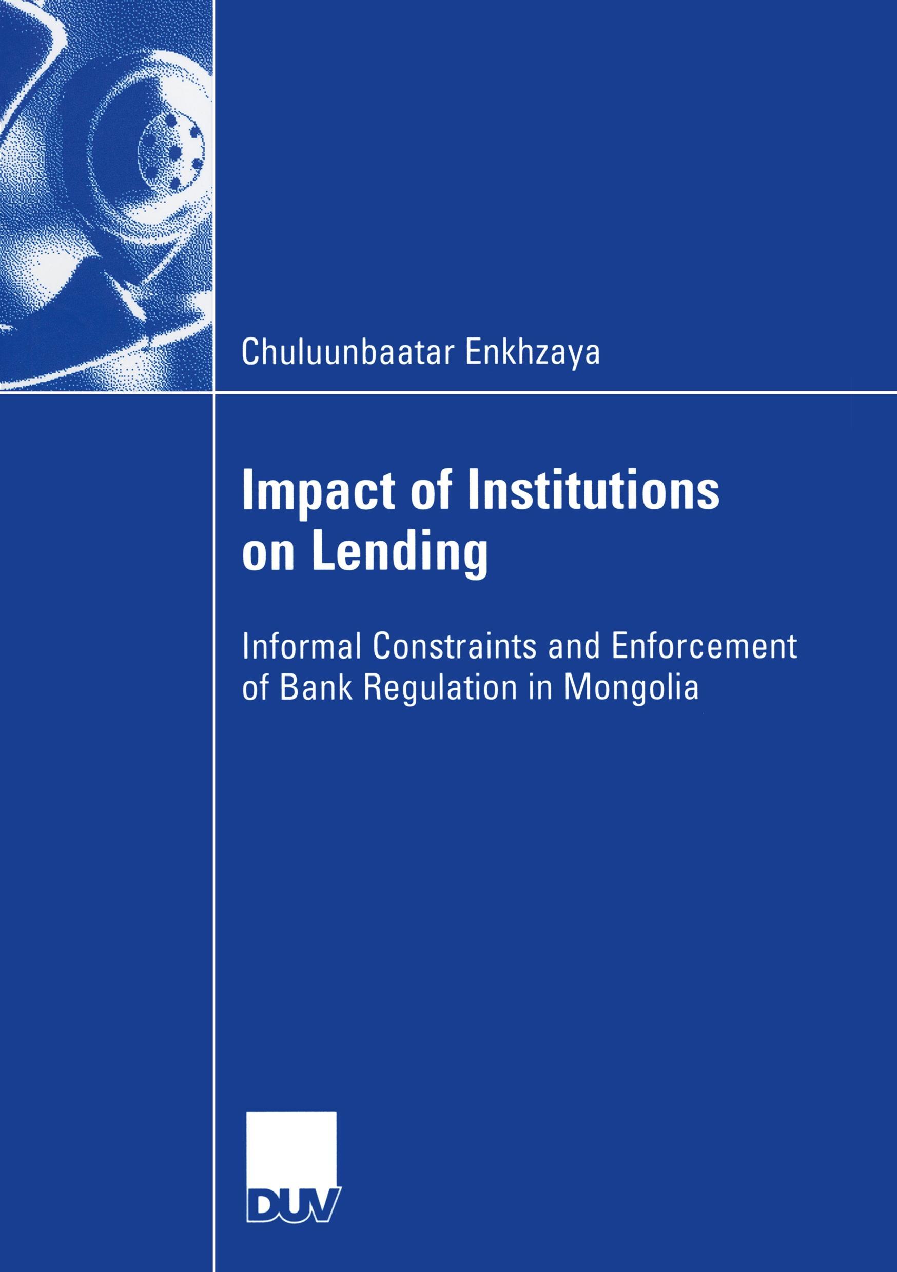 Vorderes Coverbild Impact of Institutions on Lending