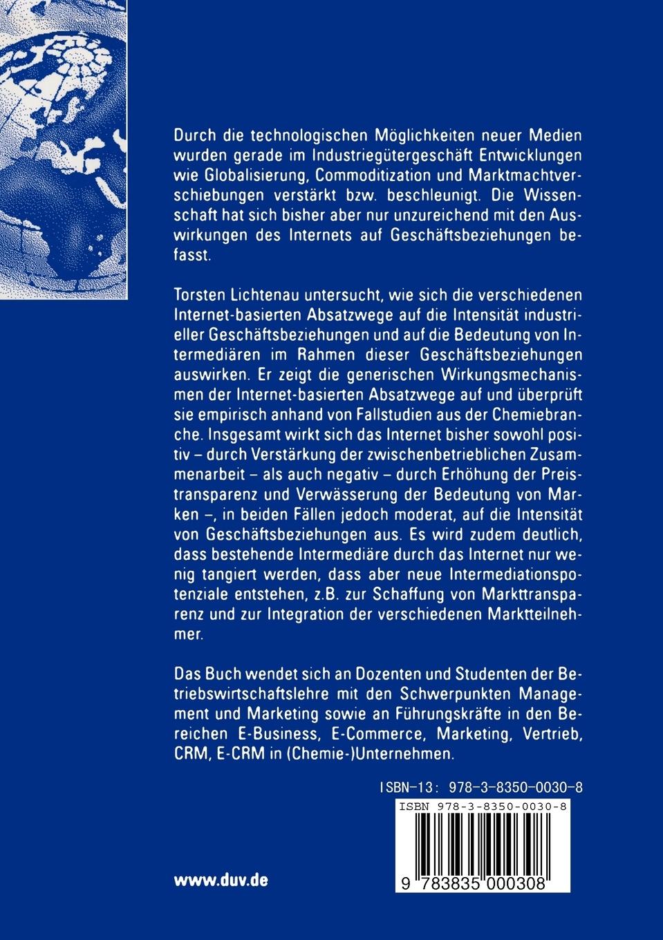 Rückseitencover E-Business und Geschäftsbeziehungen