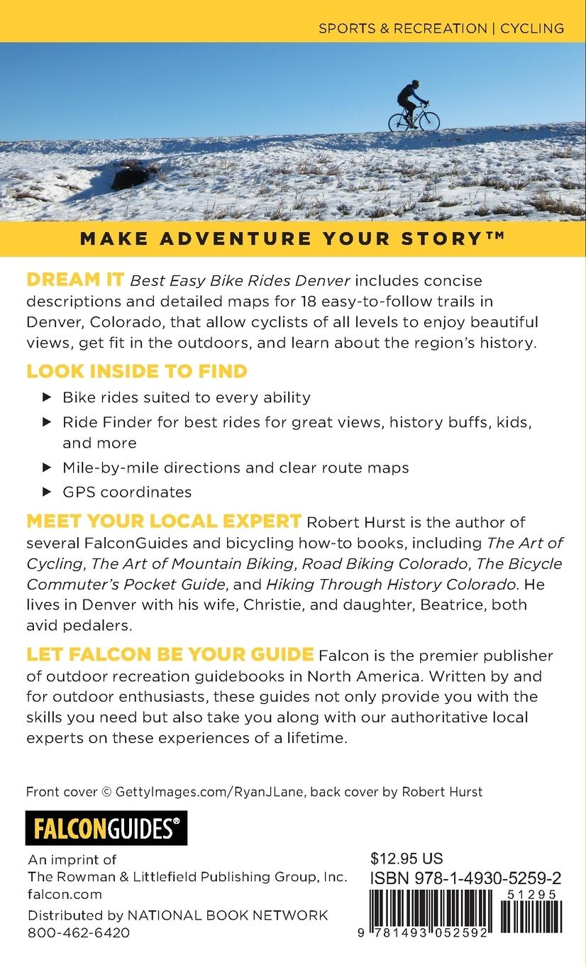 Rückseitencover Best Easy Bike Rides Denver