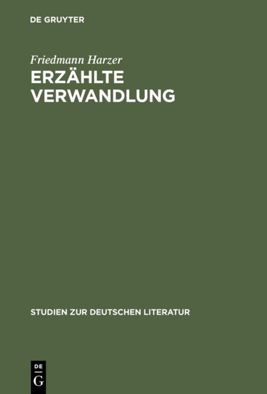 Vorderes Coverbild Erzählte Verwandlung