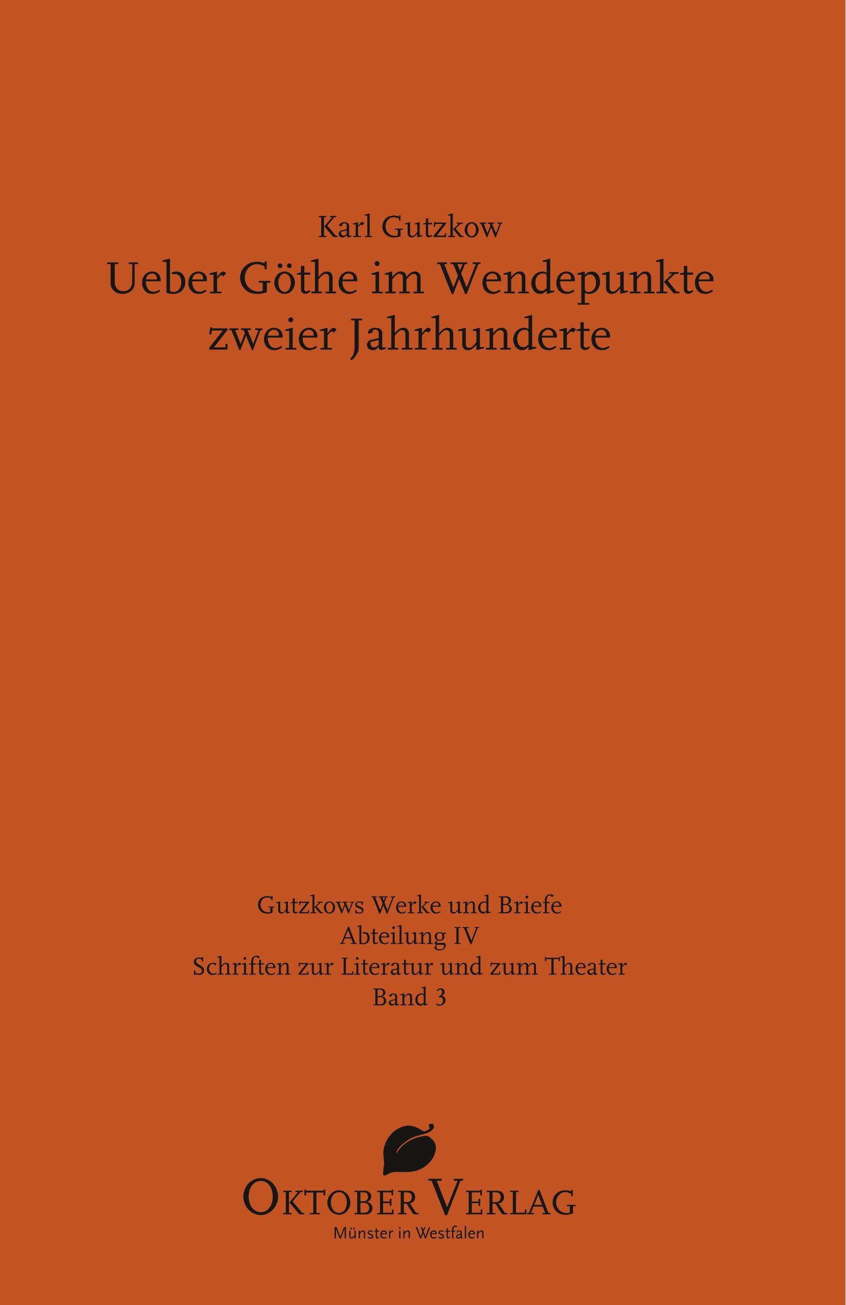 Vorderes Coverbild Ueber Göthe im Wendepunkte zweier Jahrhunderte.