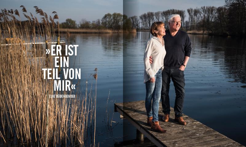 Beispielinhalt (Bild) Frank-Walter Steinmeier und Elke Büdenbender. Paarlauf für Deutschland