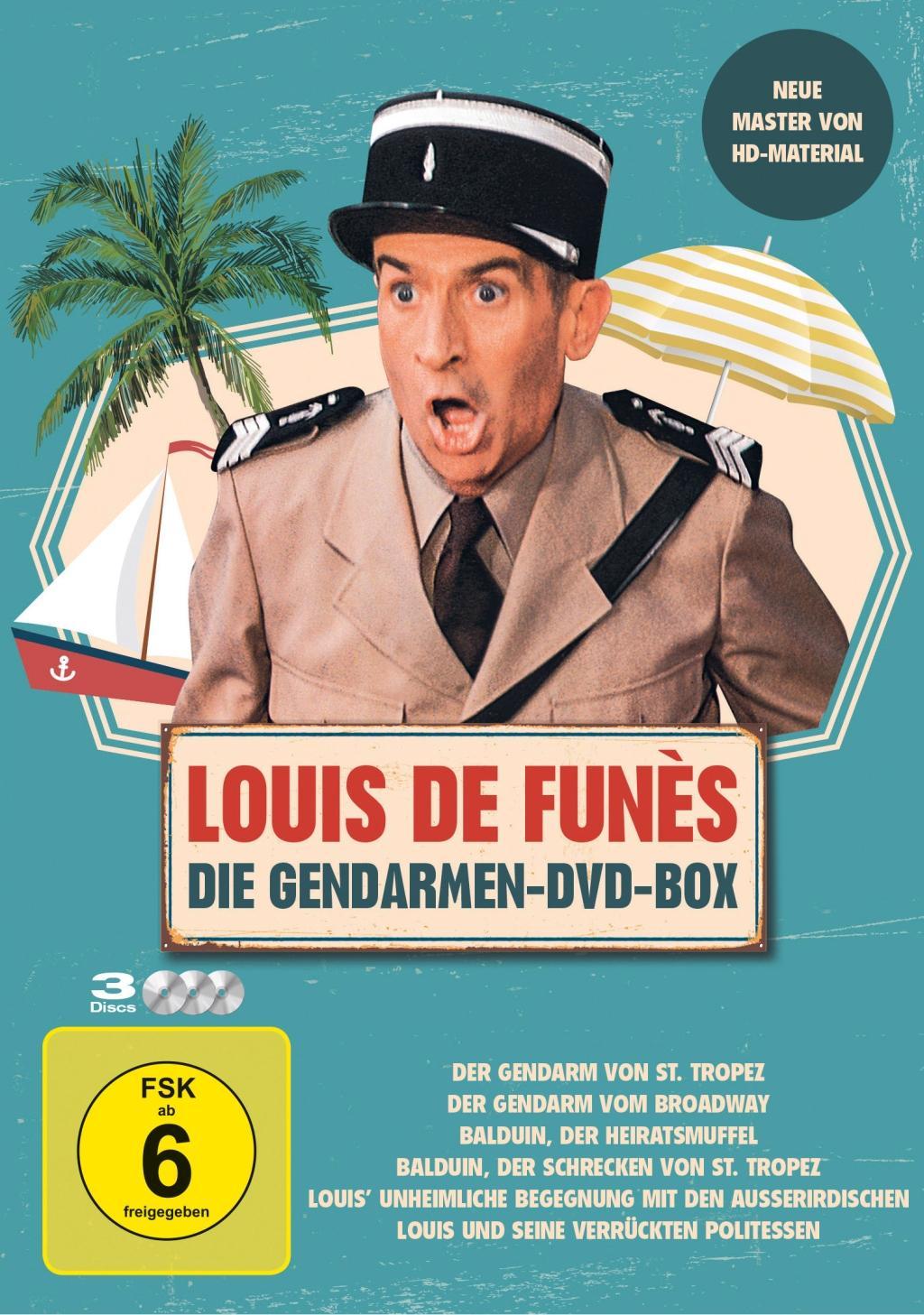 Vorderes Coverbild Louis de Funes - Gendarmen DVD Box