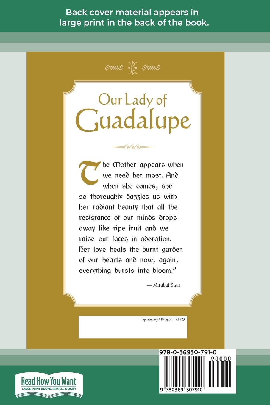 Rückseitencover Our Lady of Guadalupe