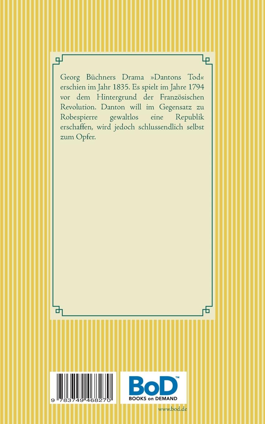 Rückseitencover Dantons Tod