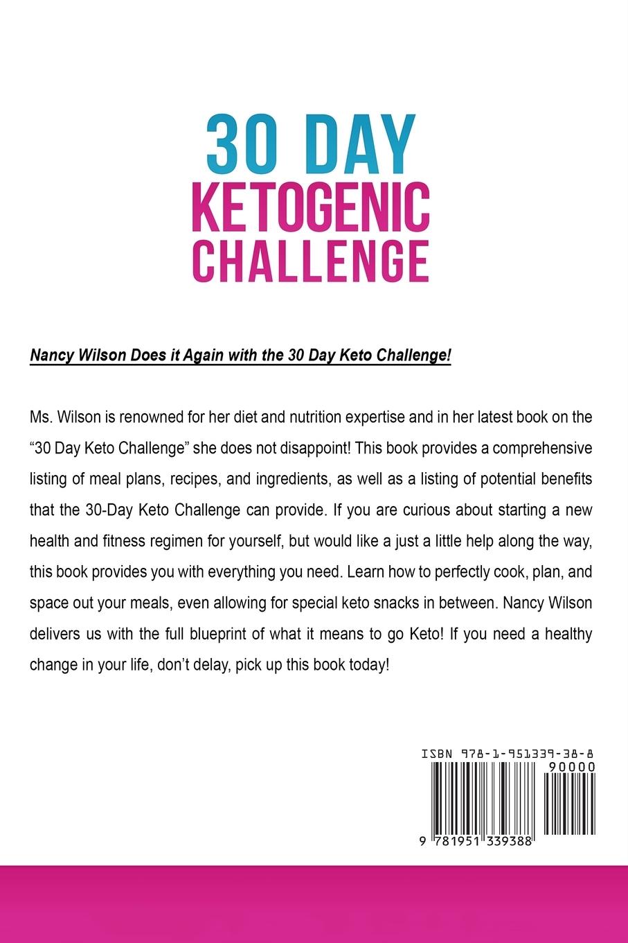 Rückseitencover 30 Day Ketogenic Challenge