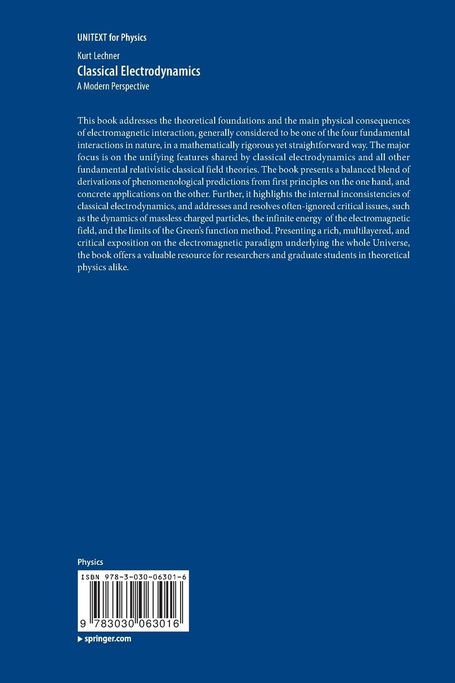 Rückseitencover Classical Electrodynamics