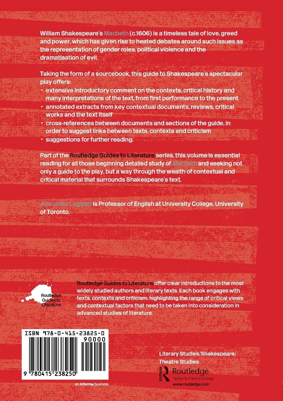 Rückseitencover William Shakespeare's Macbeth