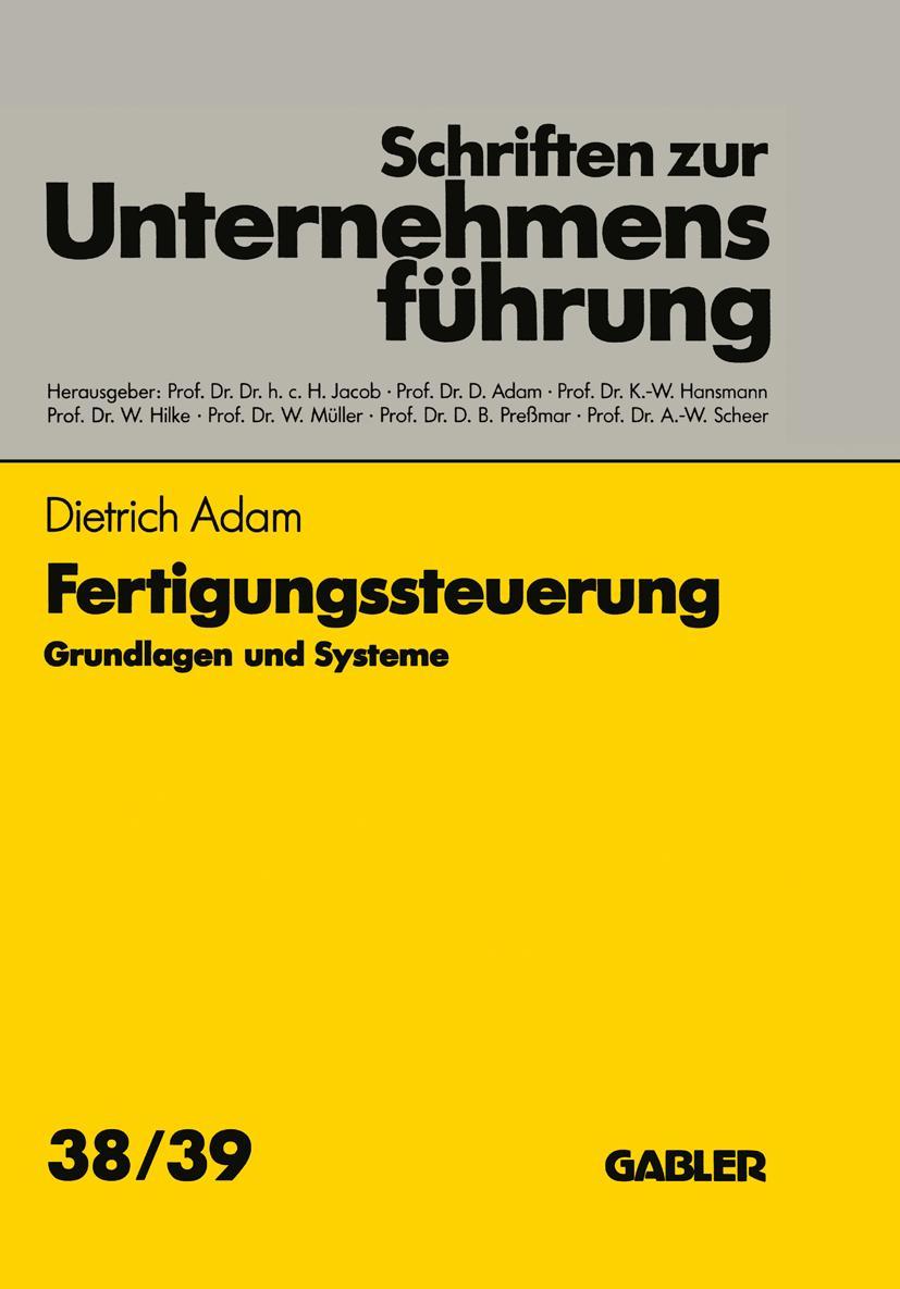 Vorderes Coverbild Fertigungssteuerung