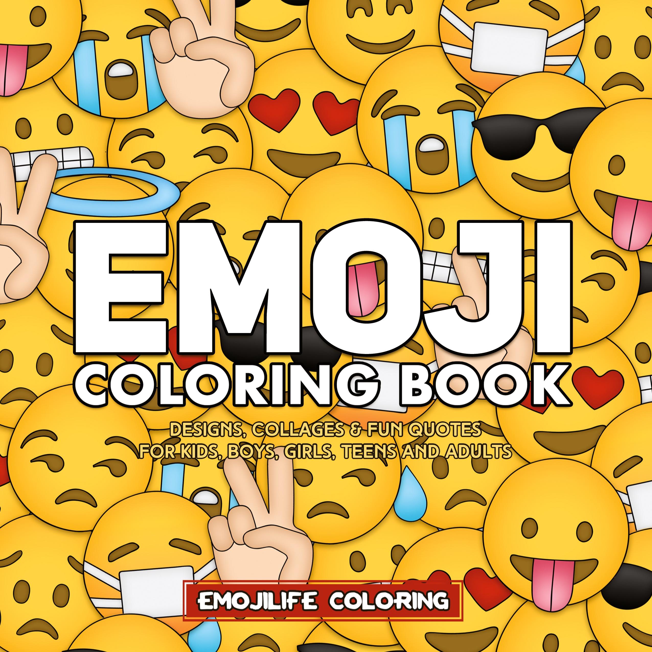 Vorderes Coverbild Emoji Coloring Book