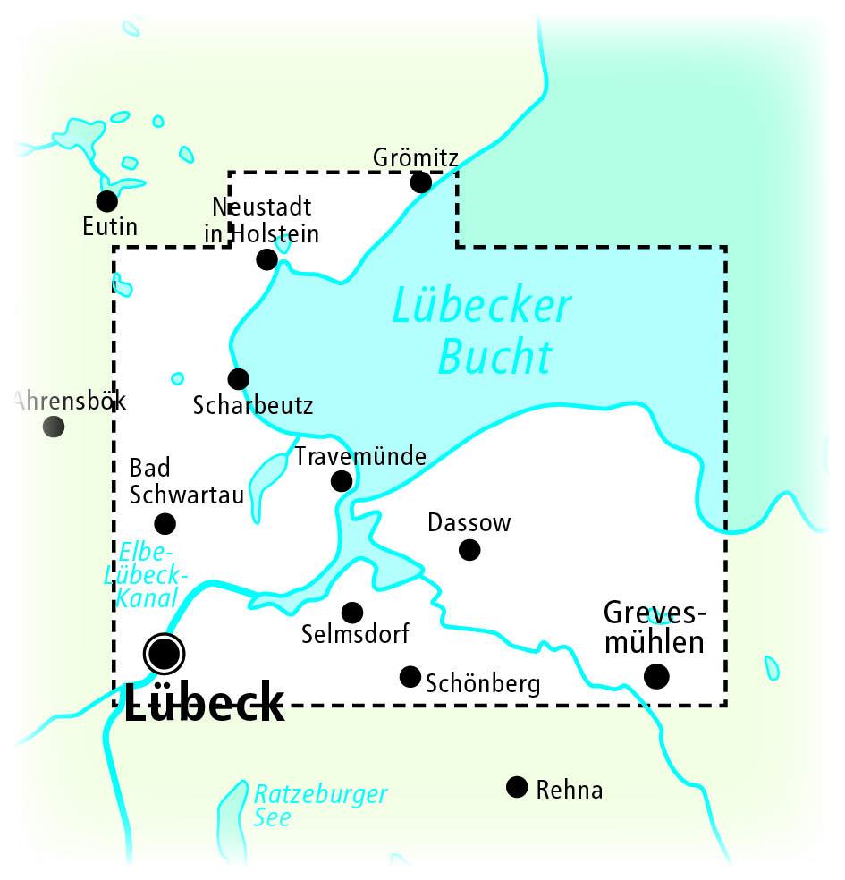 Beispielinhalt (Bild) Lübecker Bucht, Neustadt i. Holstein - Lübeck, Ostseebad Boltenhagen 1:50 000