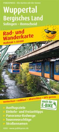 Vorderes Coverbild Wuppertal - Bergisches Land, Solingen - Remscheid 1:50 000