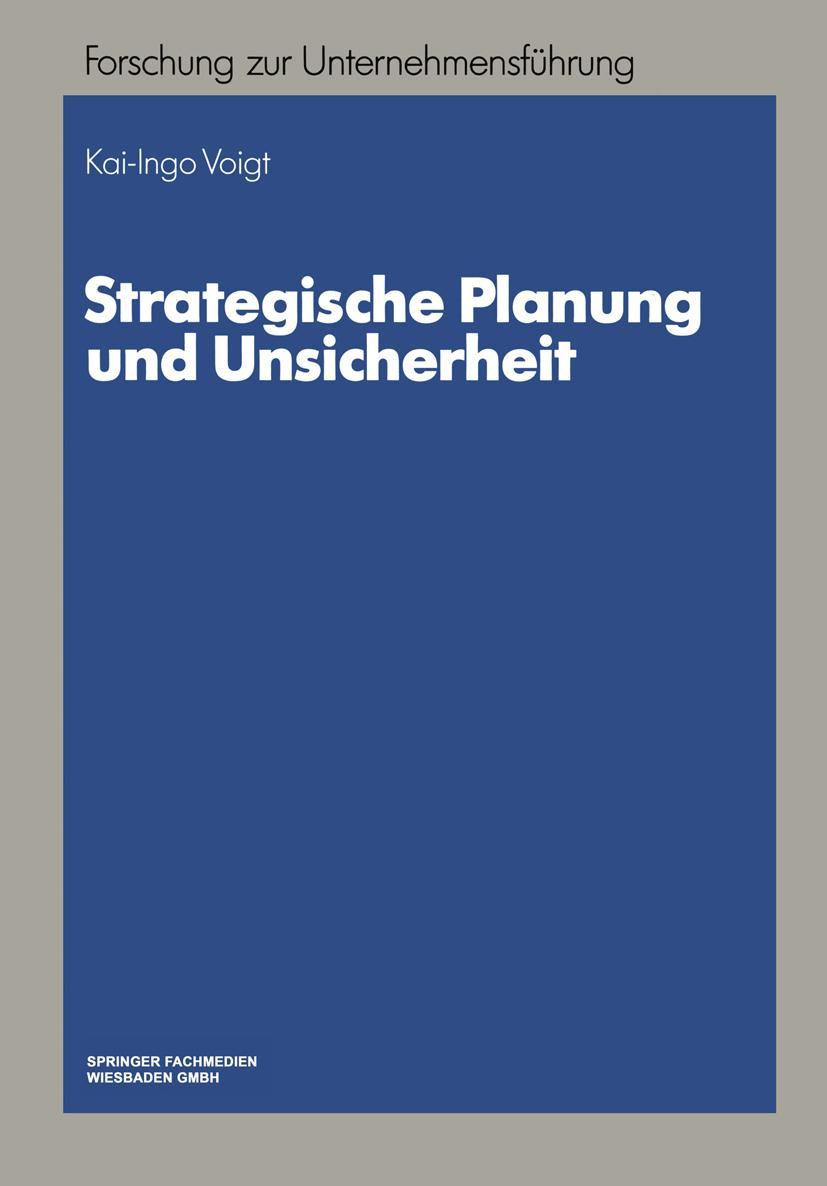 Vorderes Coverbild Strategische Planung und Unsicherheit