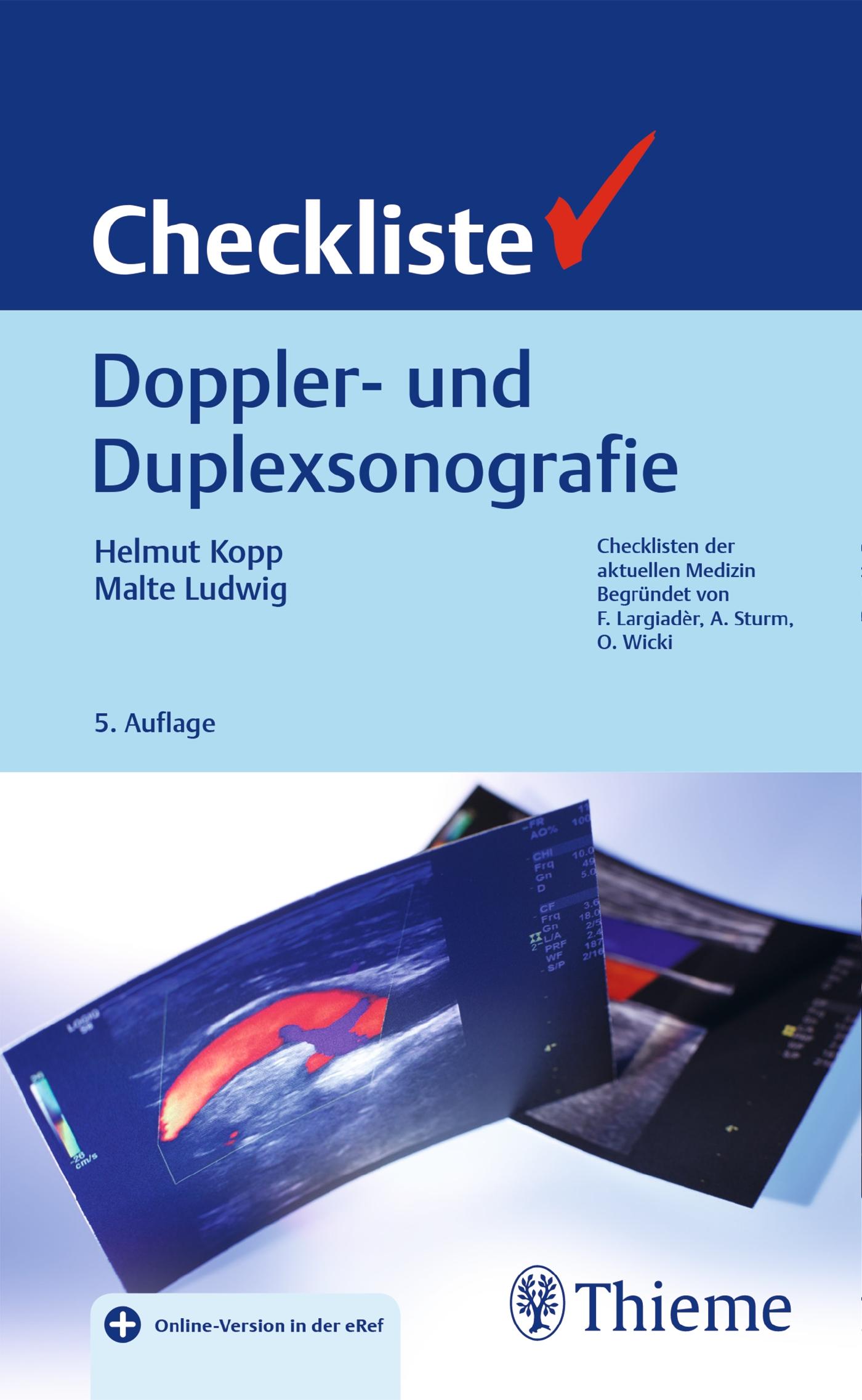 Vorderes Coverbild Checkliste Doppler- und Duplexsonografie