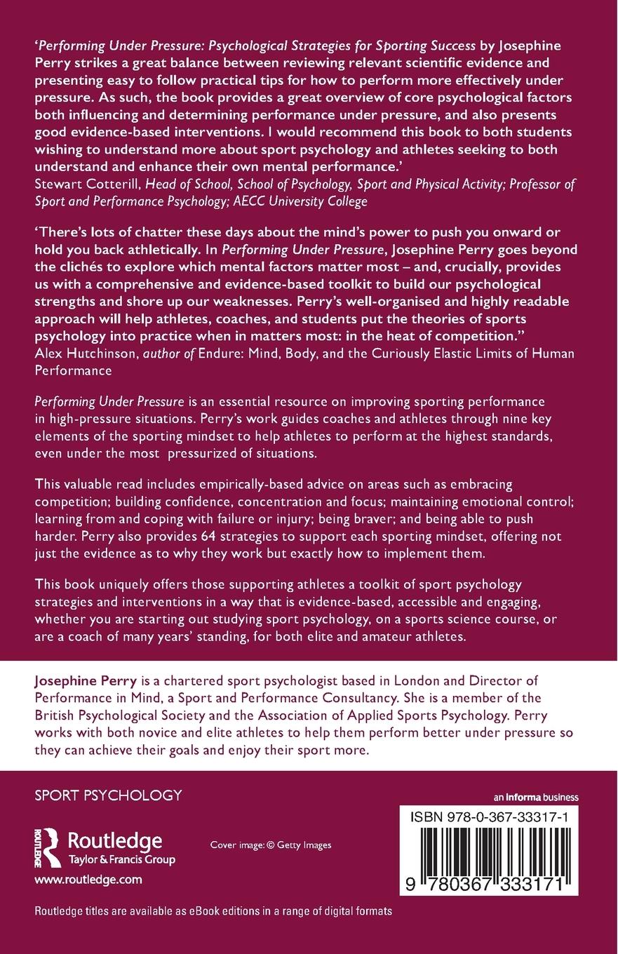 Rückseitencover Performing Under Pressure