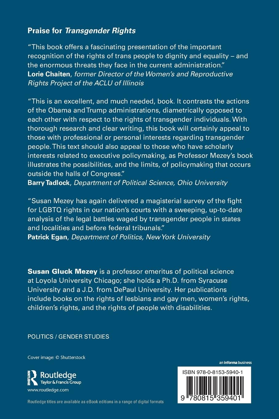 Rückseitencover Transgender Rights
