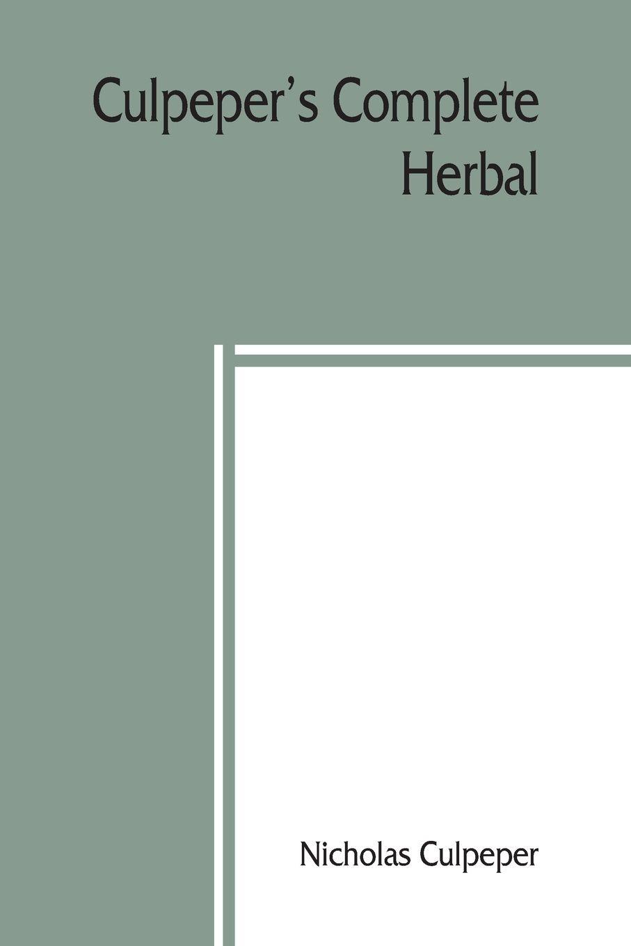 Vorderes Coverbild Culpeper's Complete herbal