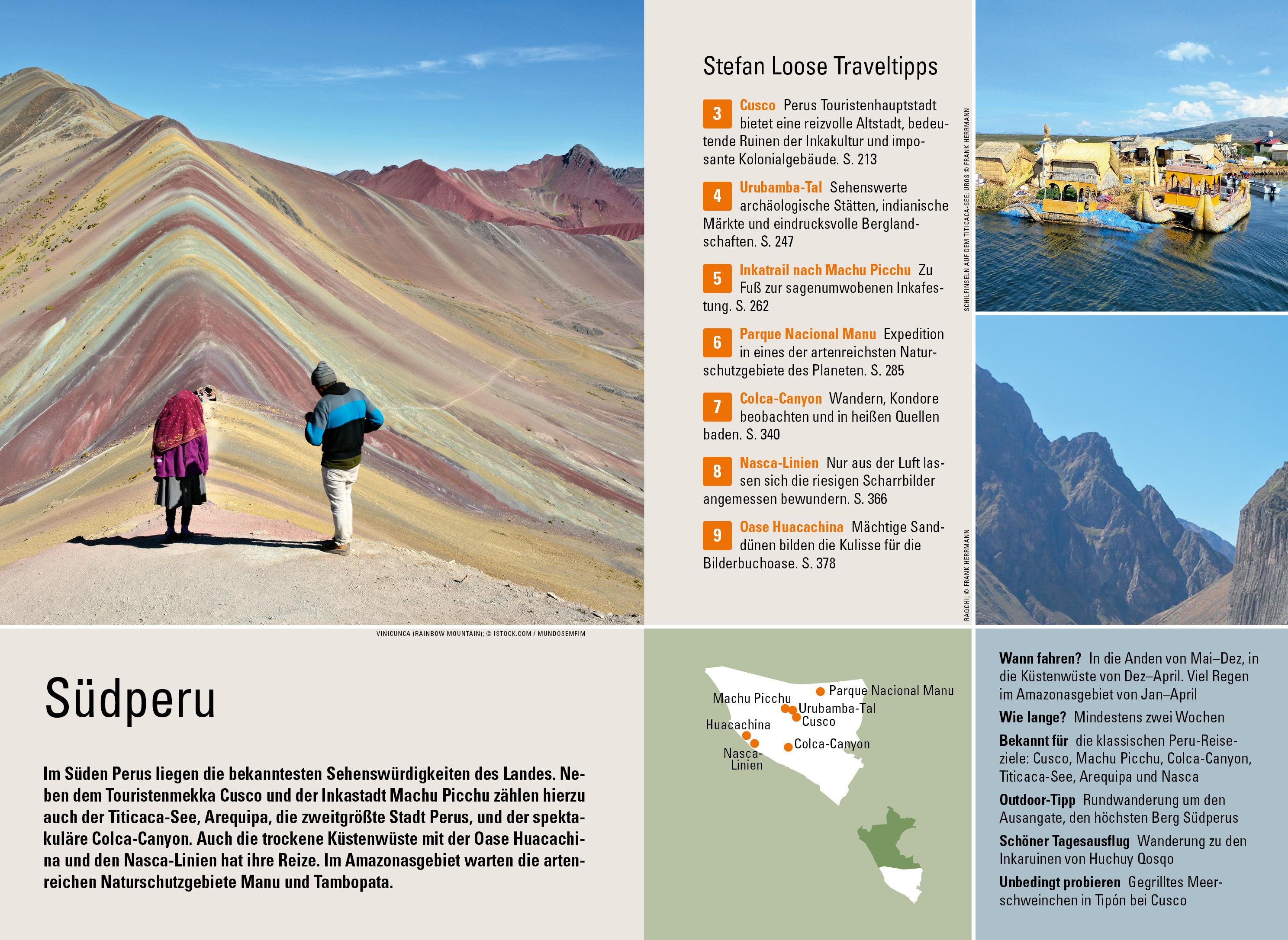 Beispielinhalt (Bild) Stefan Loose Reiseführer Peru, Westbolivien
