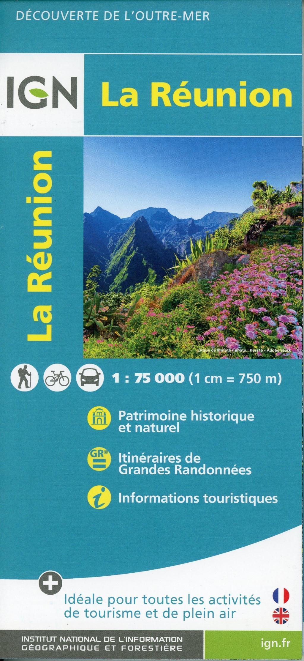 Vorderes Coverbild La Réunion 1:75 000