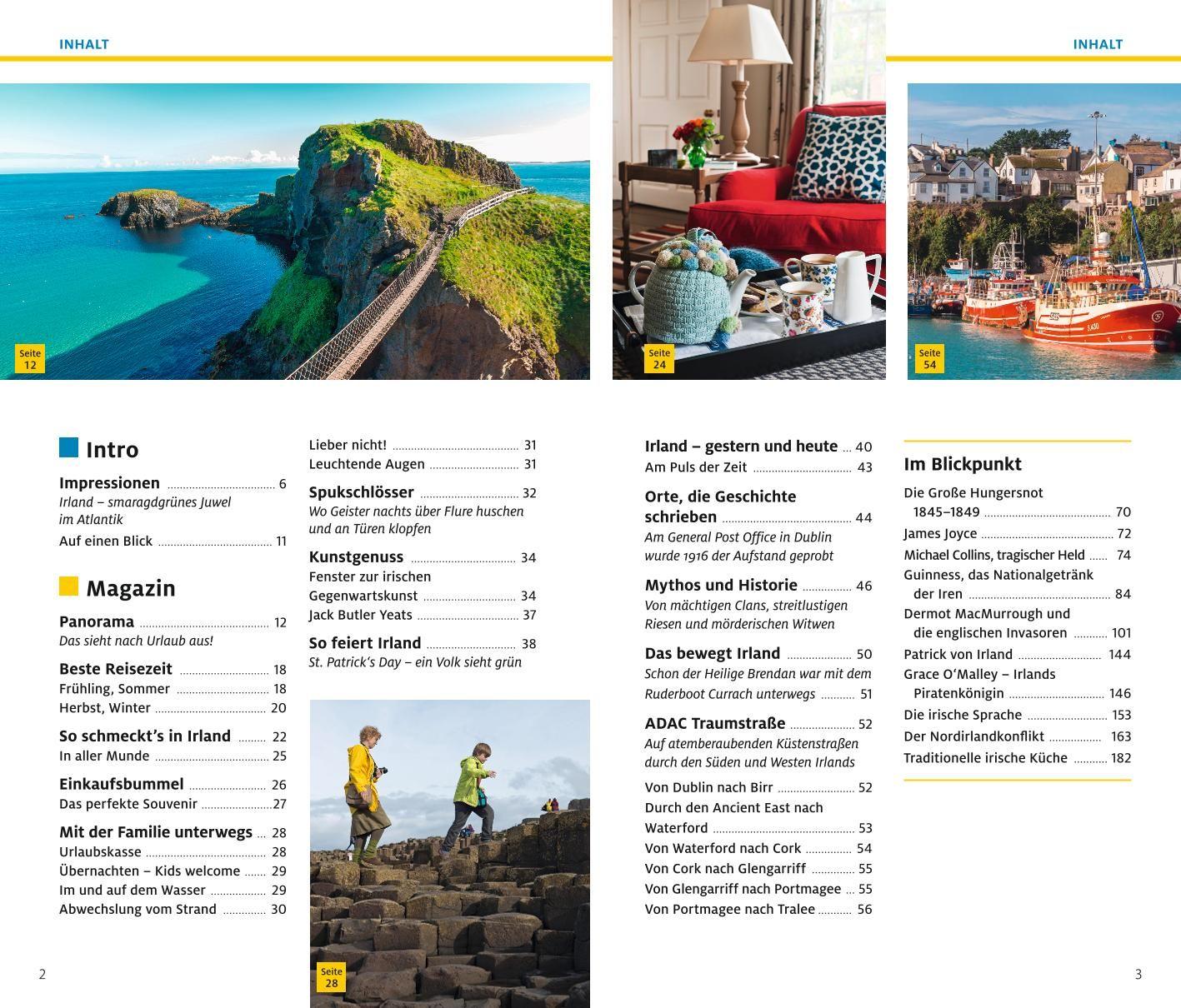 Beispielinhalt (Bild) ADAC Reiseführer plus Irland