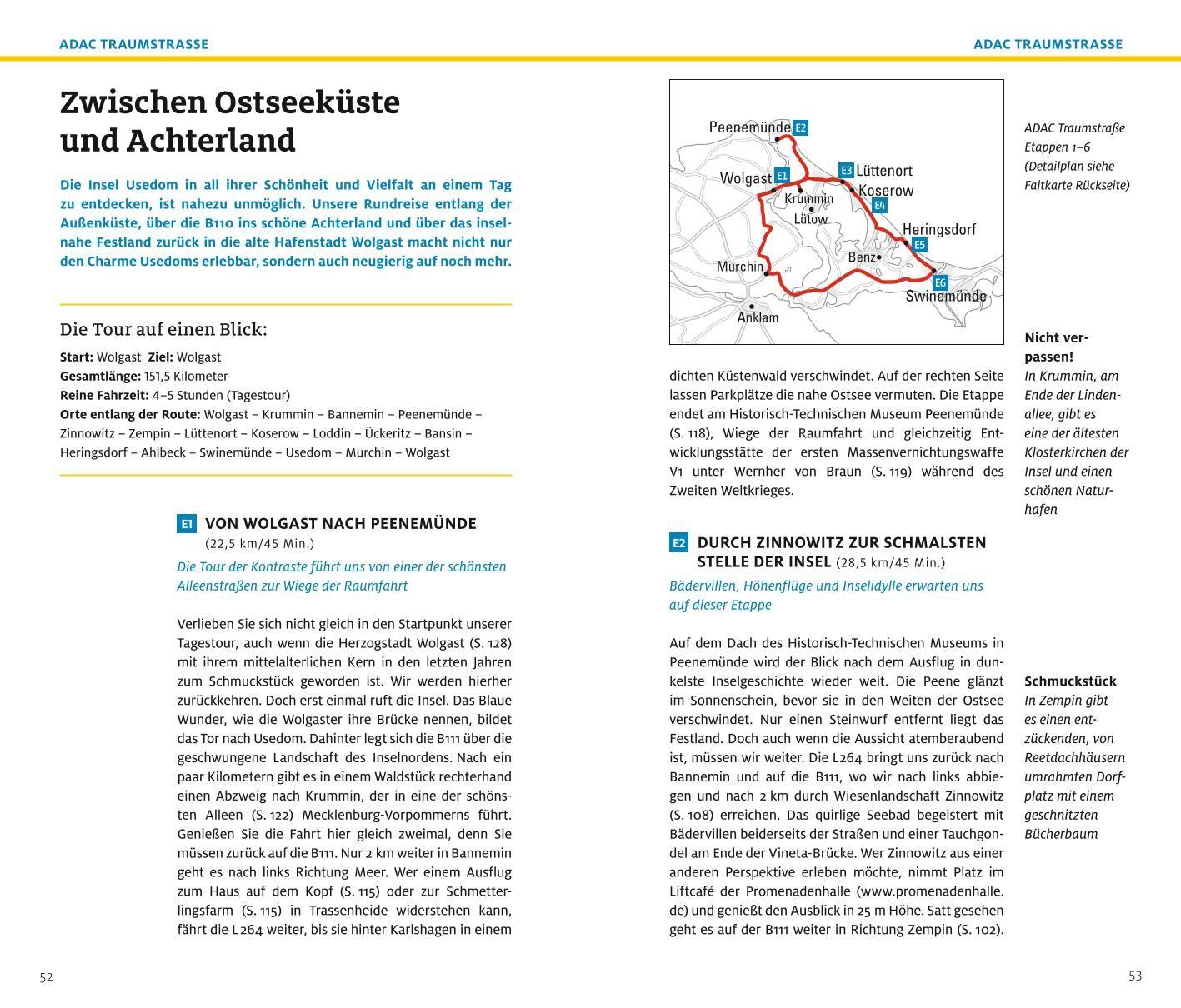 Beispielinhalt (Bild) ADAC Reiseführer plus Usedom