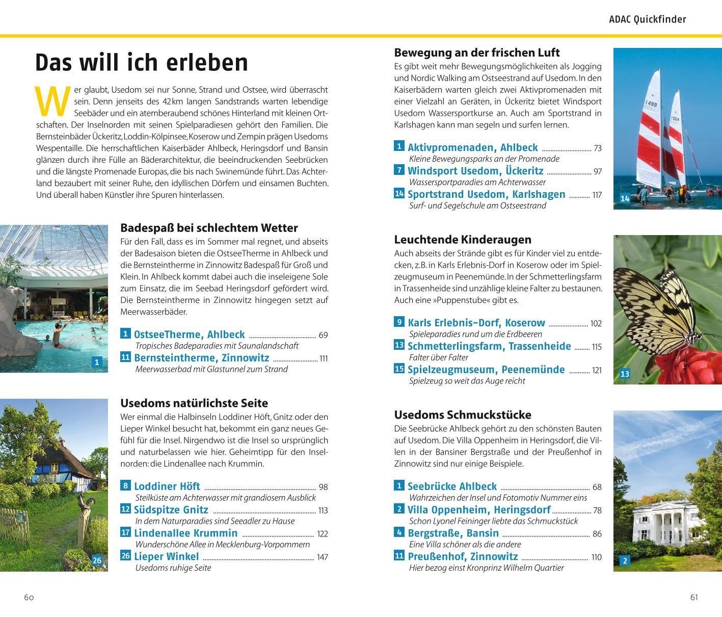 Beispielinhalt (Bild) ADAC Reiseführer plus Usedom