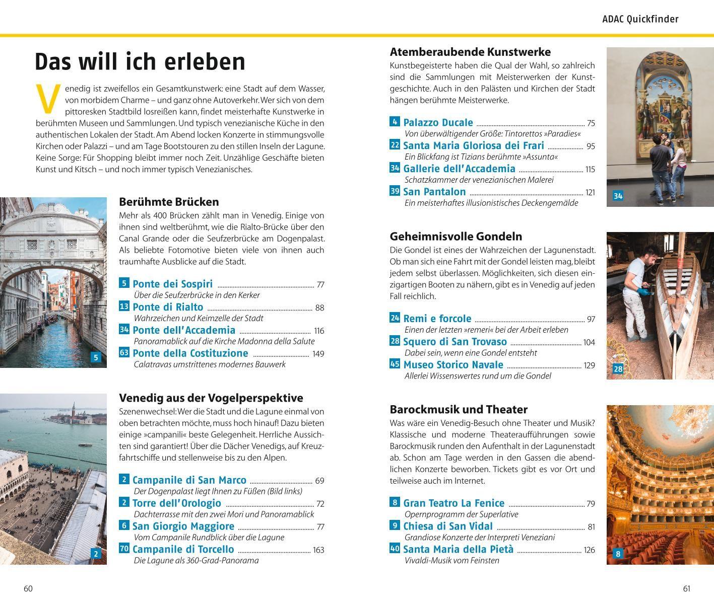 Beispielinhalt (Bild) ADAC Reiseführer plus Venedig