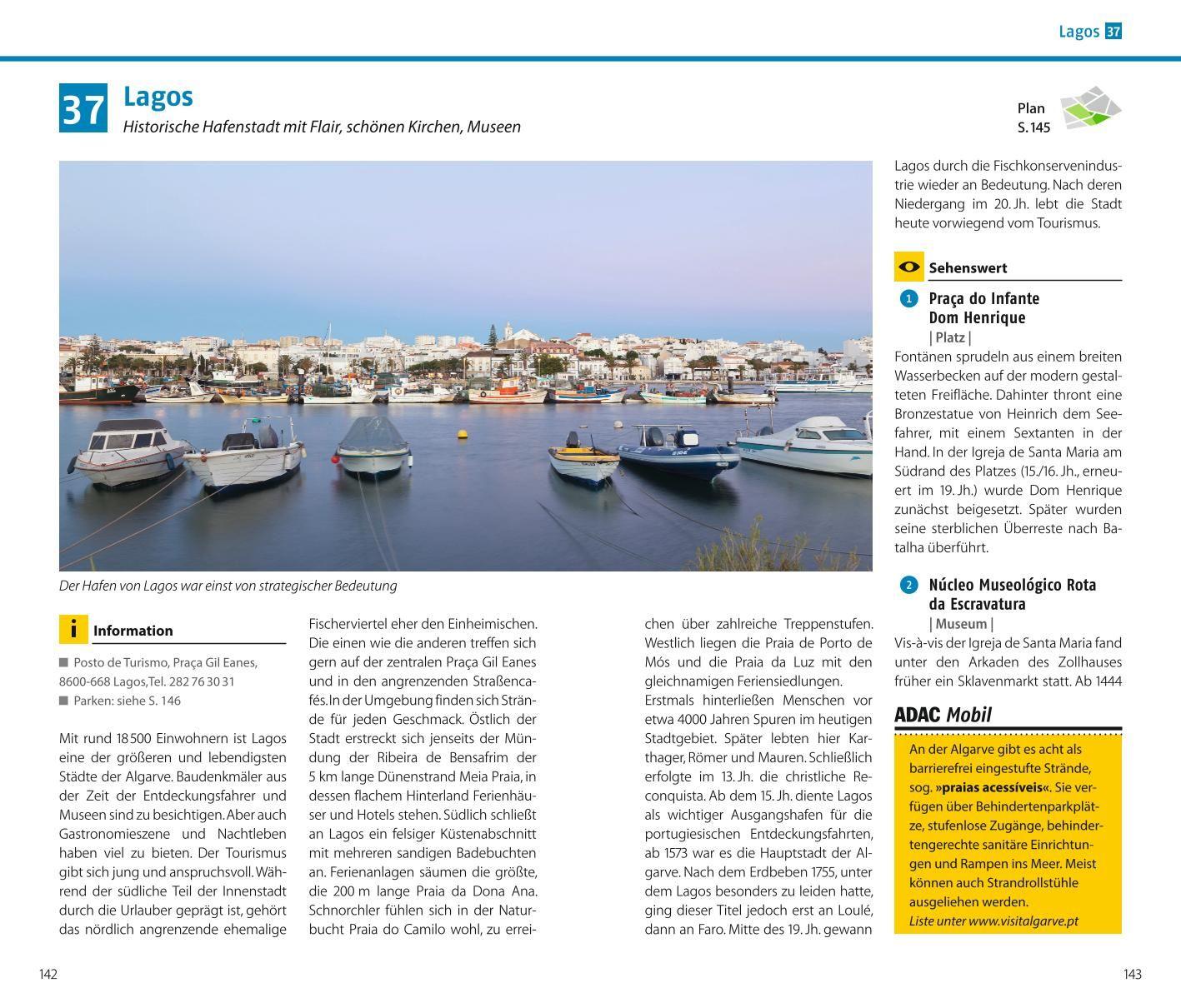 Beispielinhalt (Bild) ADAC Reiseführer plus Algarve