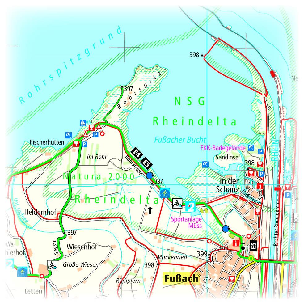 Beispielinhalt (Bild) Lindau - Wangen - Westliches Allgäu 1:50 000
