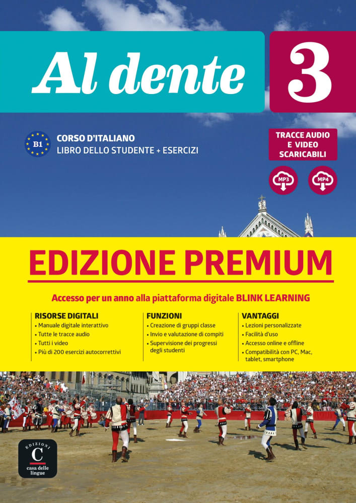 Vorderes Coverbild Al dente 3 (B1). Libro dello studente+ esercizi + CD + DVD + Premium