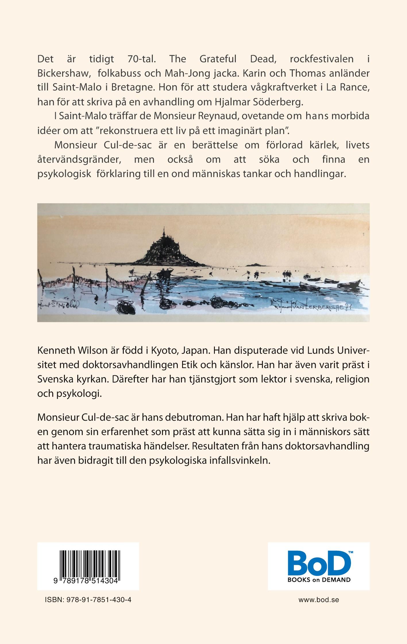 Rückseitencover Monsieur Cul-de-sac