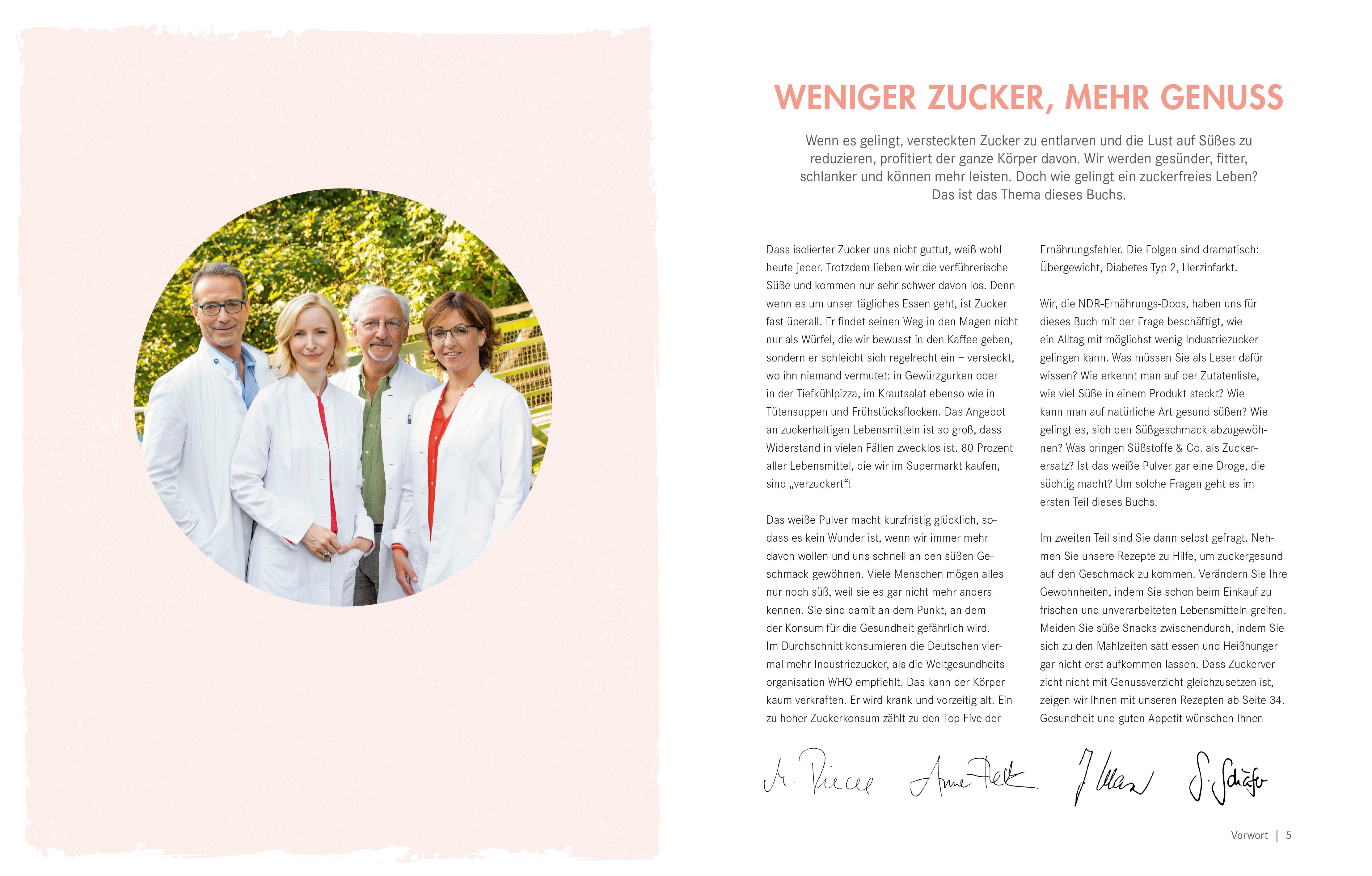 Beispielinhalt (Bild) Die Ernährungs-Docs - Zuckerfrei gesünder leben