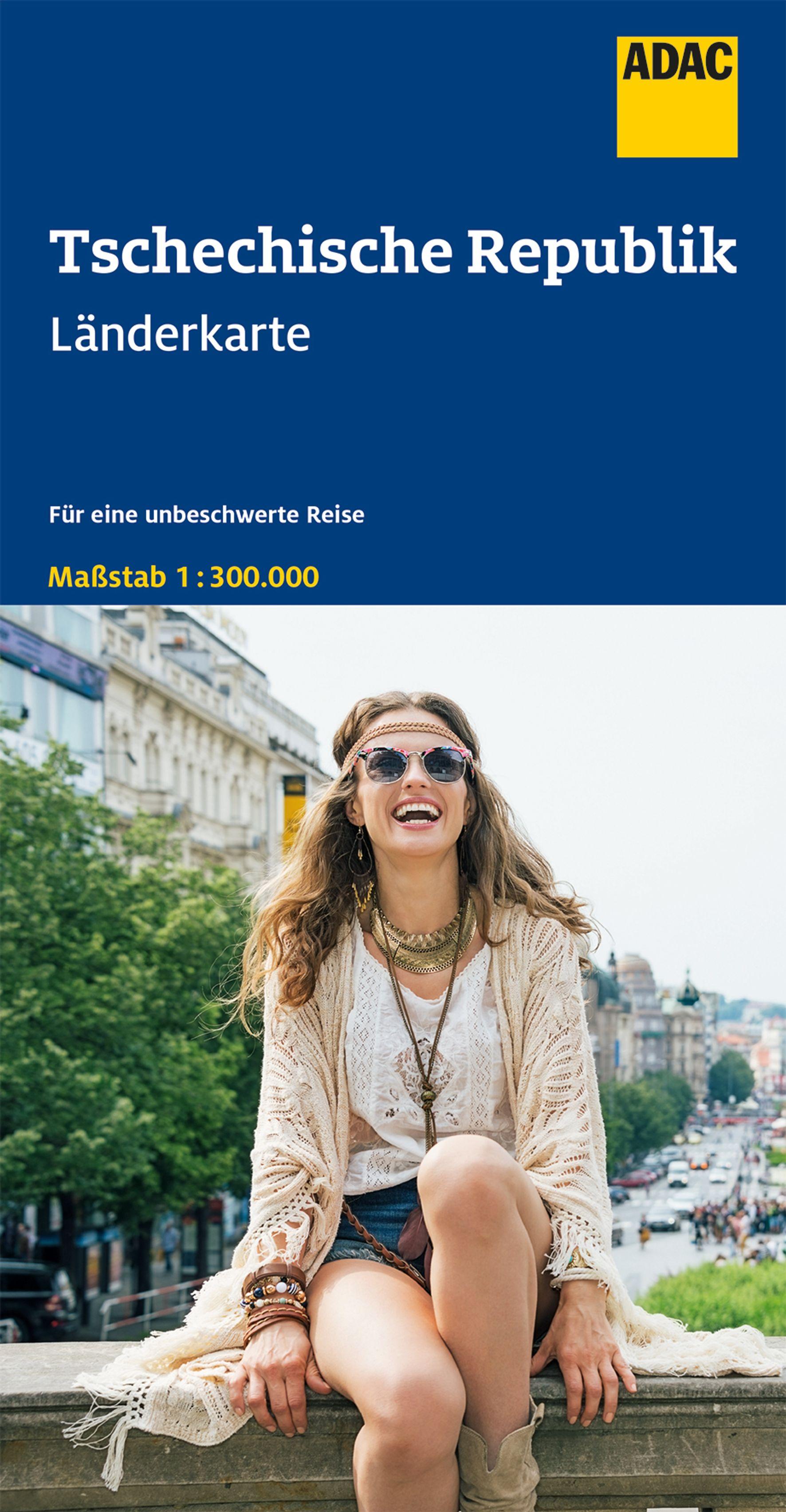 Vorderes Coverbild ADAC LänderKarte Tschechische Republik 1:300 000