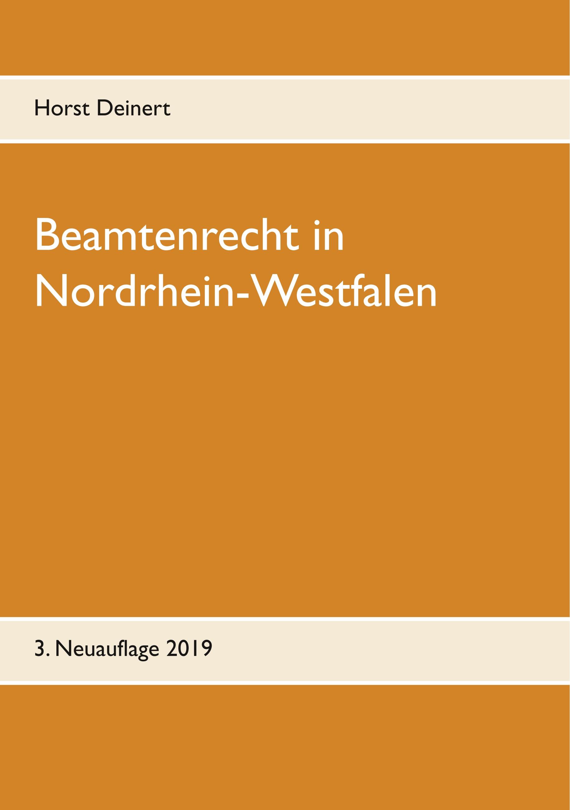 Vorderes Coverbild Beamtenrecht in Nordrhein-Westfalen