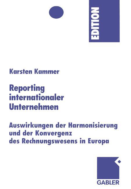 Vorderes Coverbild Reporting internationaler Unternehmen