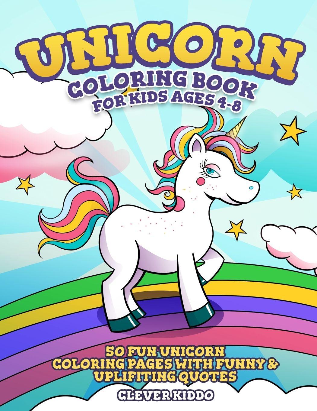 Vorderes Coverbild Unicorn Coloring Book for Kids Ages 4-8