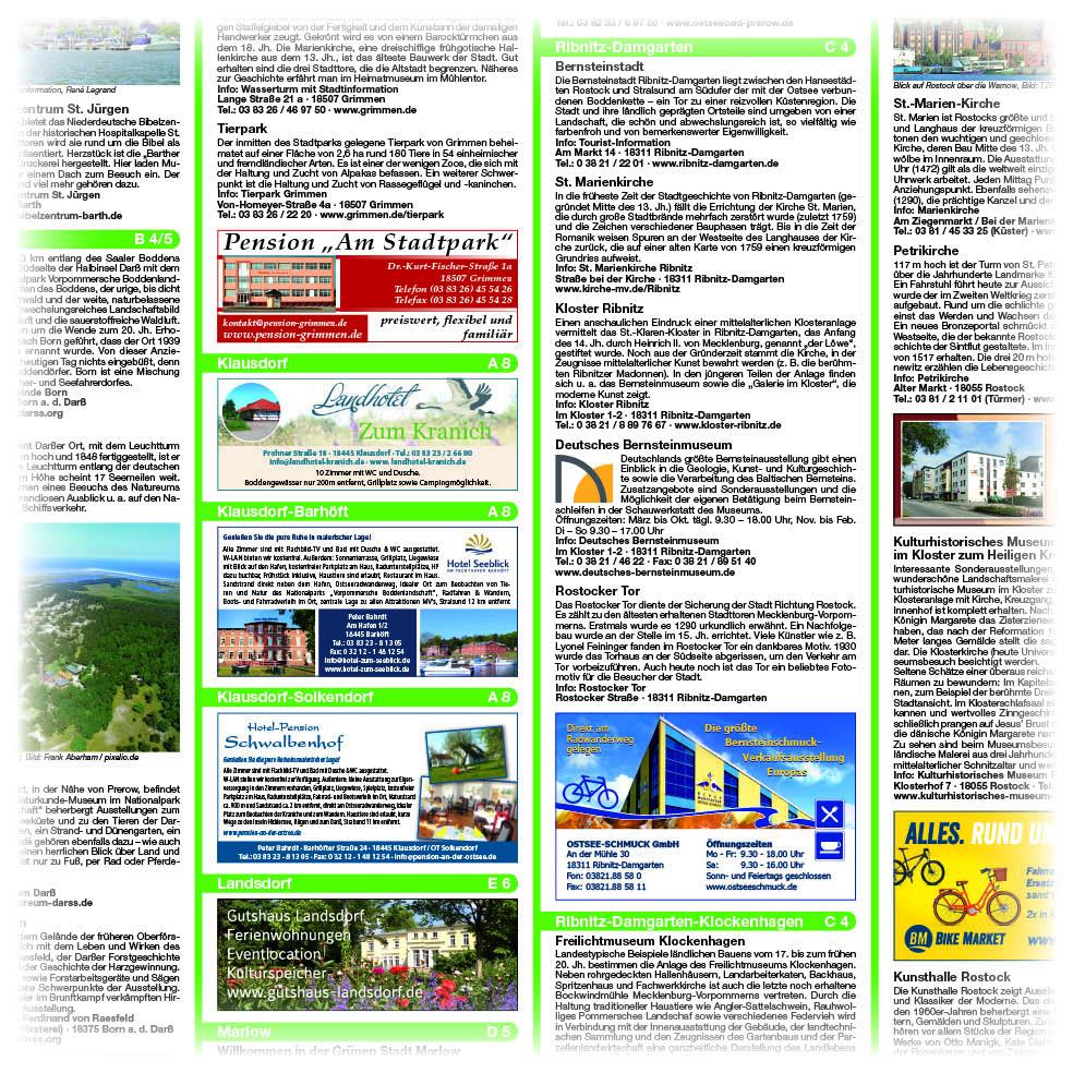 Beispielinhalt (Bild) Fischland-Darß-Zingst, Rostock, Stralsund, Recknitztal 1:100 000