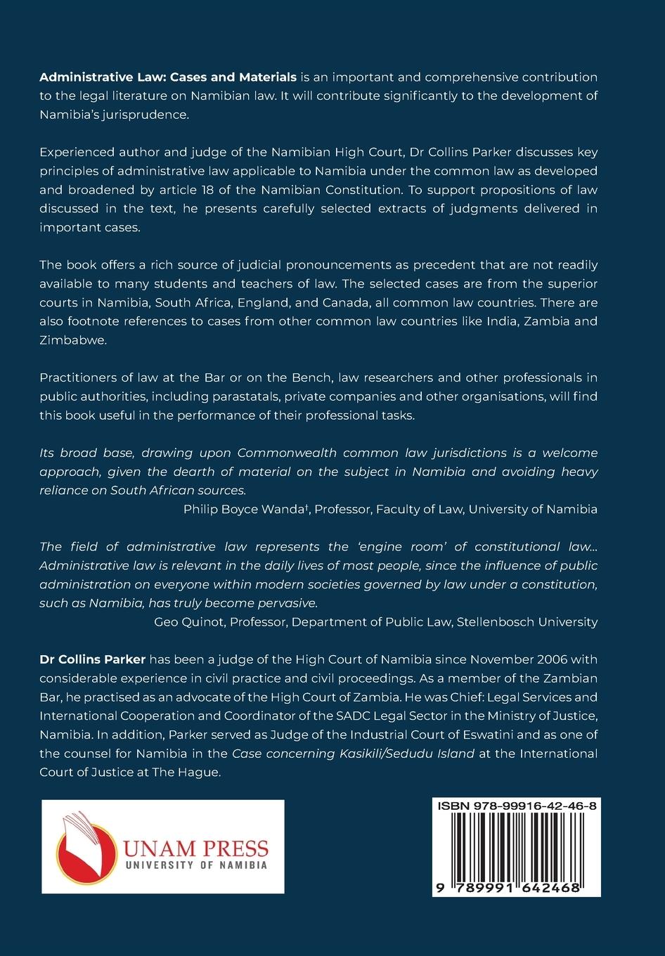 Rückseitencover Administrative Law