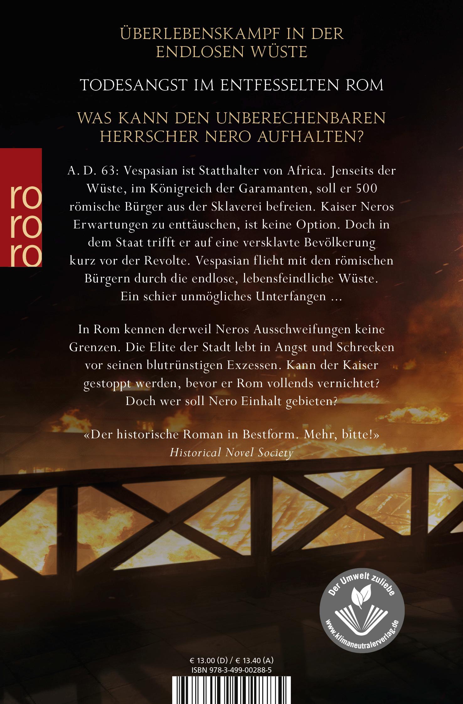 Rückseitencover Vespasian: Das ewige Feuer